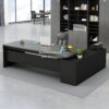 Meja Kantor Manajer L Shape Minimalis Modern