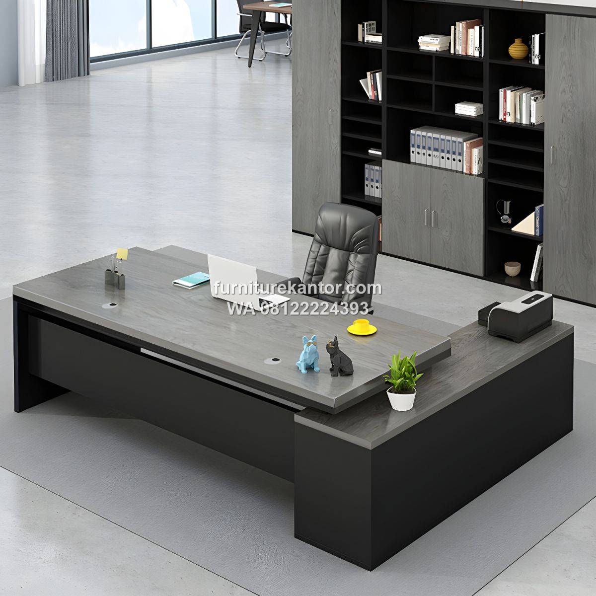 Meja Kantor Manajer L Shape Minimalis Modern Meja Kantor Manajer L Shape Minimalis Modern