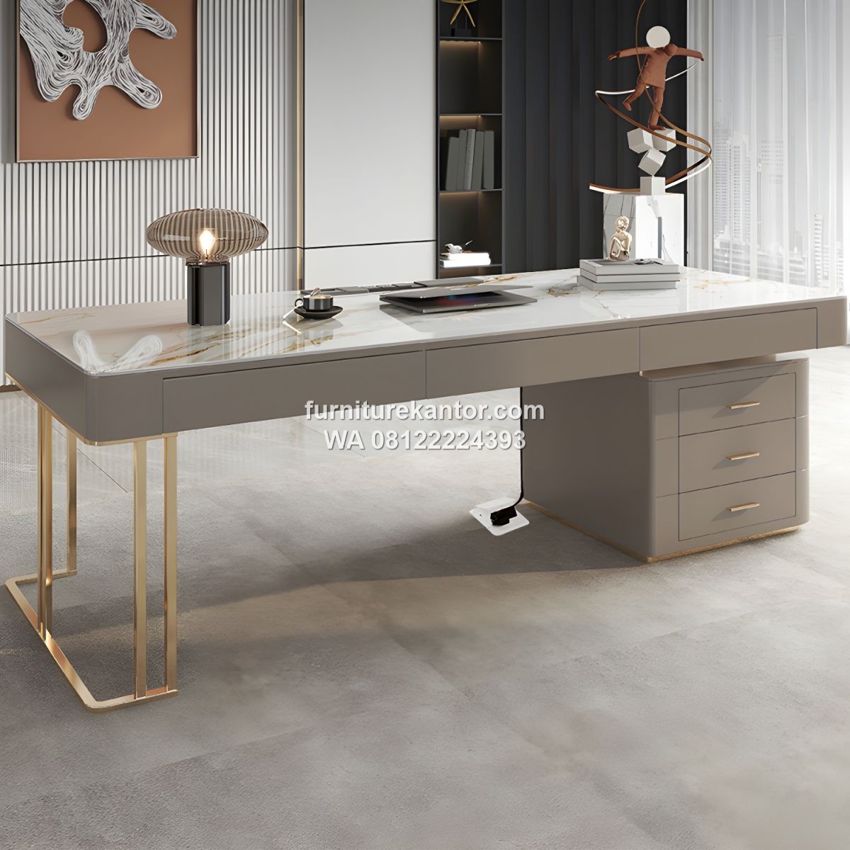 Meja Kantor Marmer Desain Mewah Meja Kantor Marmer Desain Mewah