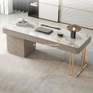 Meja Kantor Marmer Desain Mewah