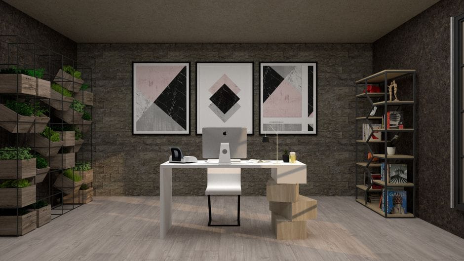 desain interior kantor minimalis