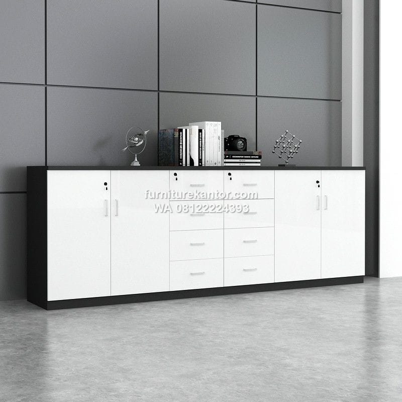 Lemari Arsip Credenza Desain Modern Minimalis Berkualitas Tinggi