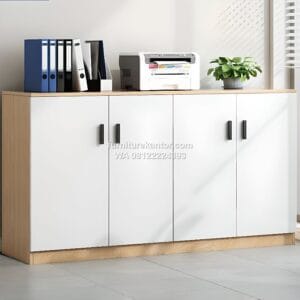 Jual Furniture Kantor Terlengkap Bergaransi 64 Lemari Arsip Kayu 4 Pintu Praktis dan Fungsional