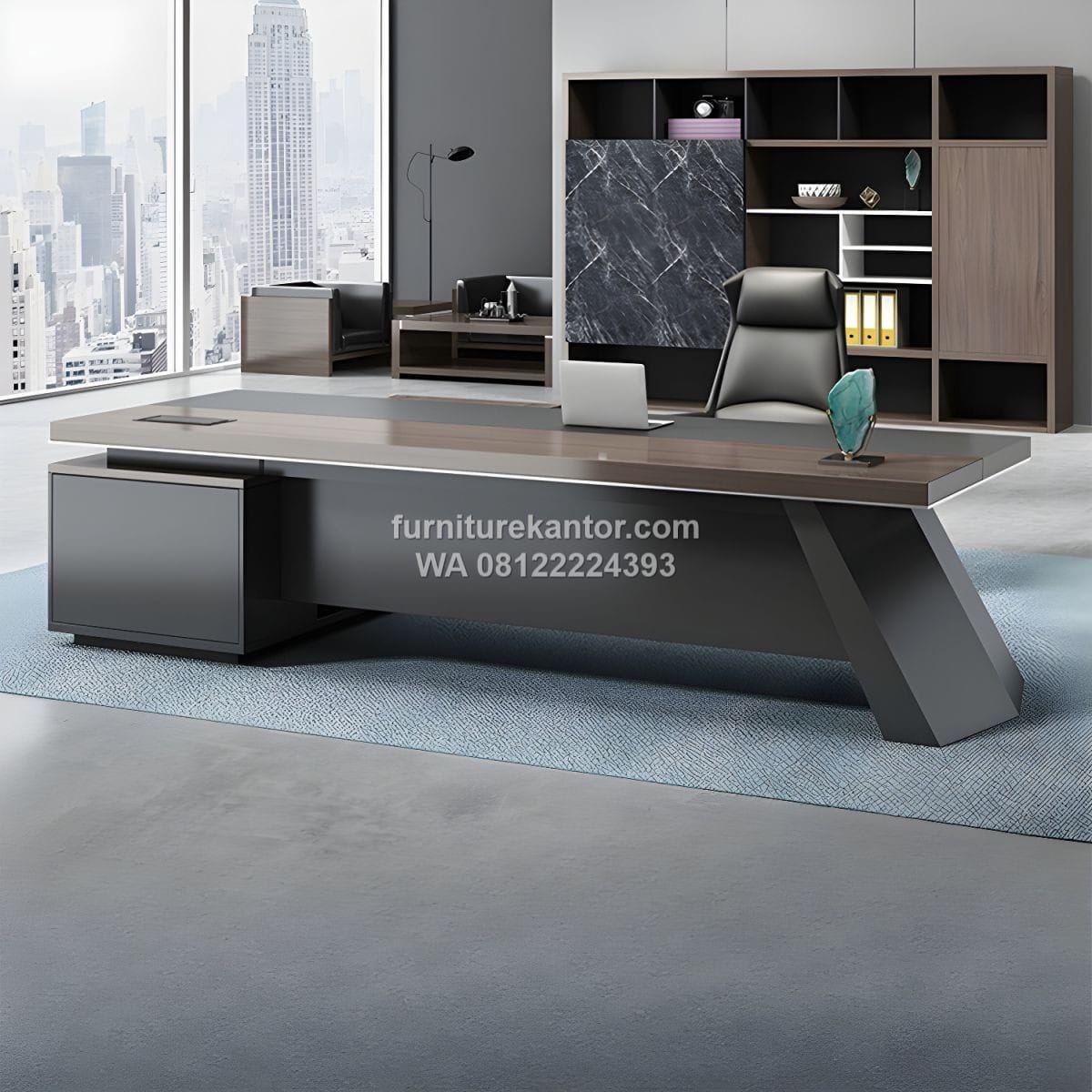 Meja Direktur Premium Model Minimalis L Shape Meja Direktur Premium Model Minimalis L Shape