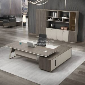 Meja Direktur Ruang Kerja Minimalis Elegan Premium
