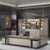 Meja Kantor Direktur Premium Gaya Contemporary Minimalis Elegan