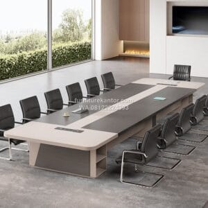 Meja Meeting Besar Minimalis Modern Untuk 14 Orang