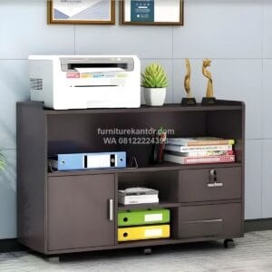 Jual Furniture Kantor Terlengkap Bergaransi 60 Meja Printer Minimalis Dengan Rak Penyimpanan