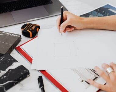 ukuran standar meja kantor minimalis