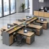 Meja Kantor Workstation Partisi Minimalis Untuk 8 Orang