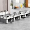 Meja Kerja Staff Workstation Partisi Minimalis 8 Orang