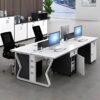 Meja Kerja Workstation Minimalis Untuk 4 Orang