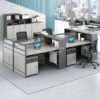 Meja Kerja Workstation Partisi Dengan Laci Penyimpanan