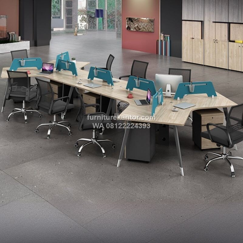 Meja Workstation Kantor Start Up Desain Minimalis